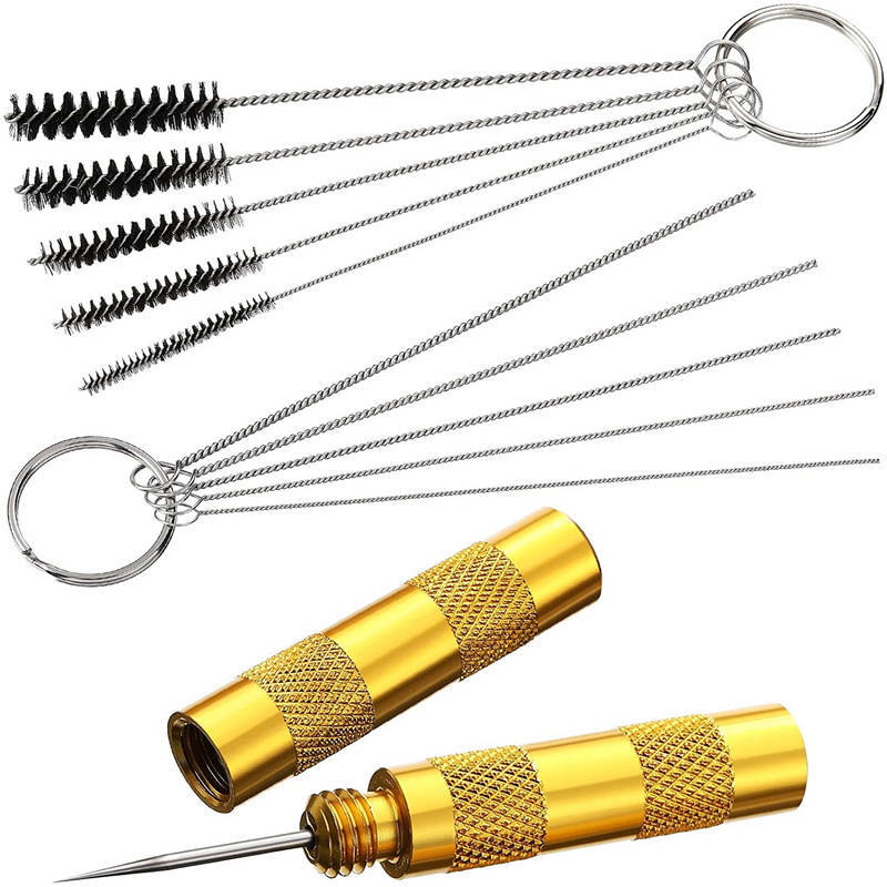 11pcs Airbrush Cleaning Needle & Brush Accessories Kit for Spray Gun Cleaner Set