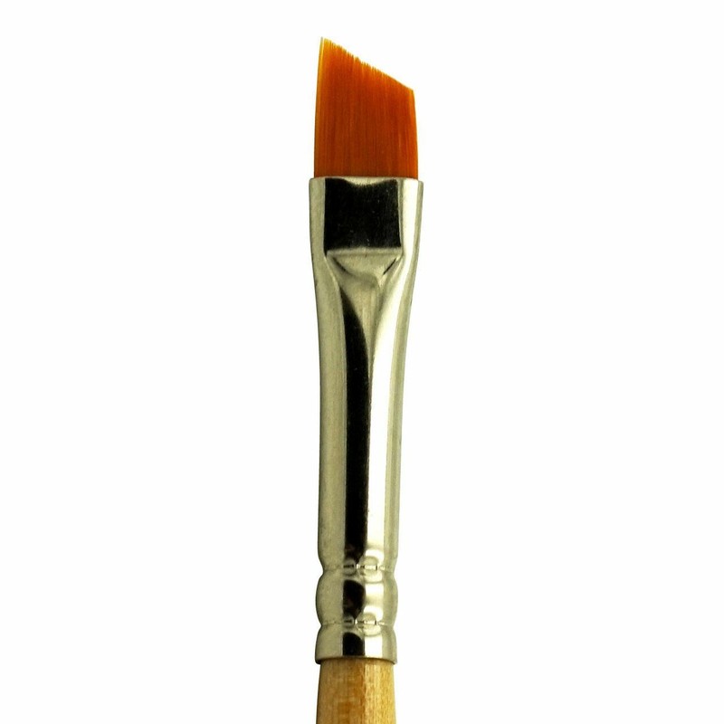 9740 Student Golden Synthetic Angle Brush