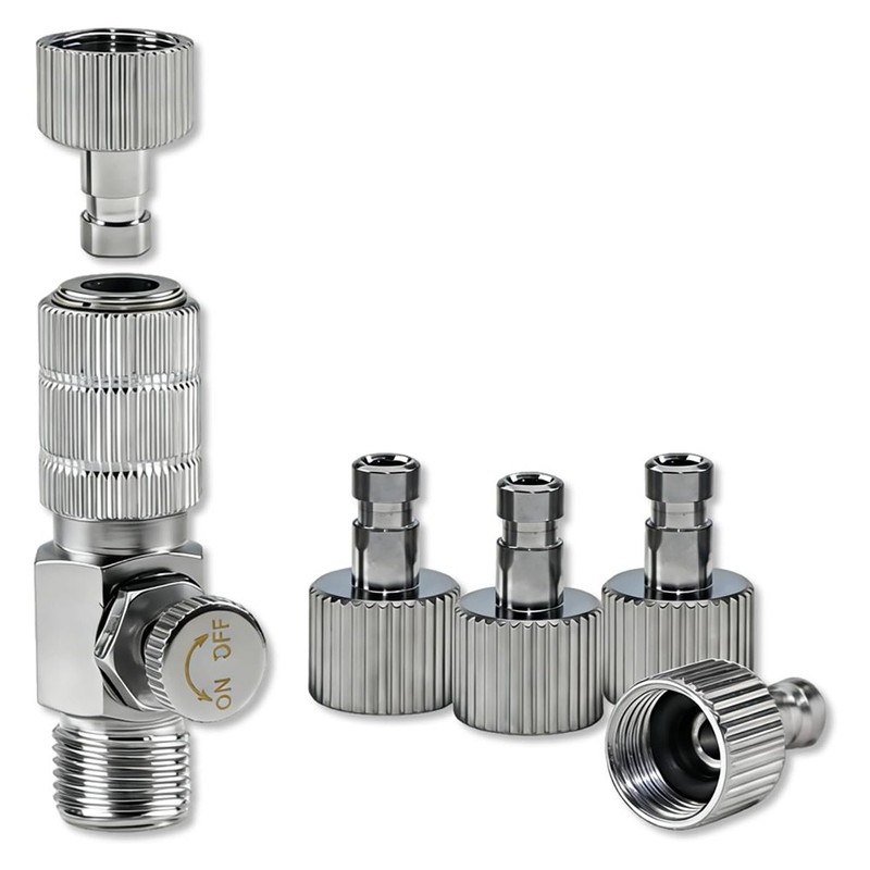 Airbrush Release Disconnect Adapter Kit with Adjustable Control , 1/8″ BSP7310