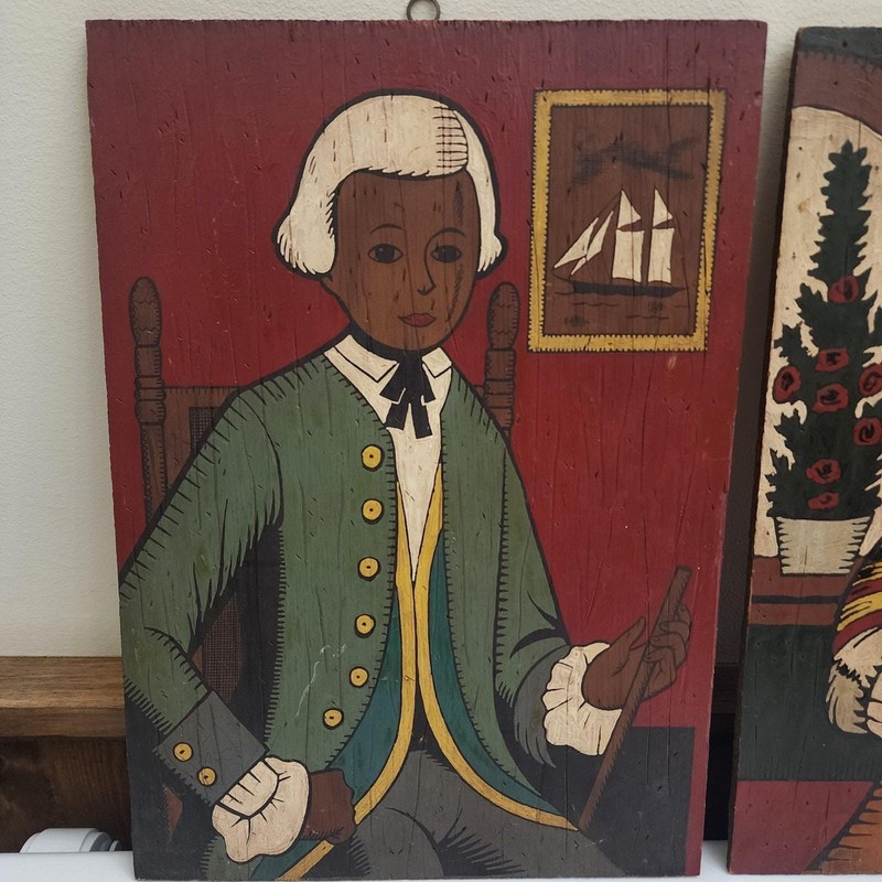 African American Folk Art - Paint By Numbers Set- 1960s- MCM- Vintage gallery