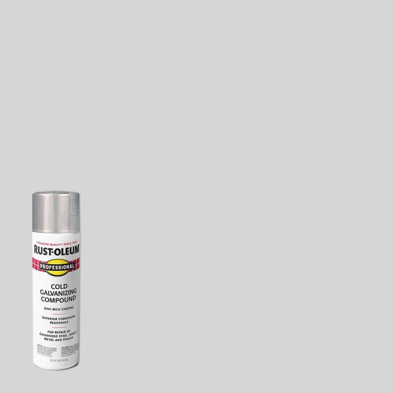 Rust-Oleum 7585-838 Gray Cold Galvanizing Spray Paint 20 oz. (Pack of 6)