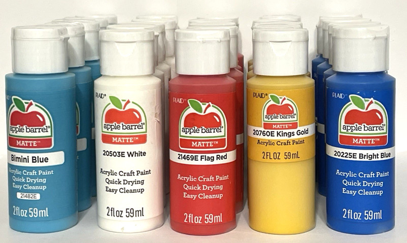 Real Yellow Gloss Acrylic Paint 3 Lot Set of 2 oz bottles Kit for craft painting gallery