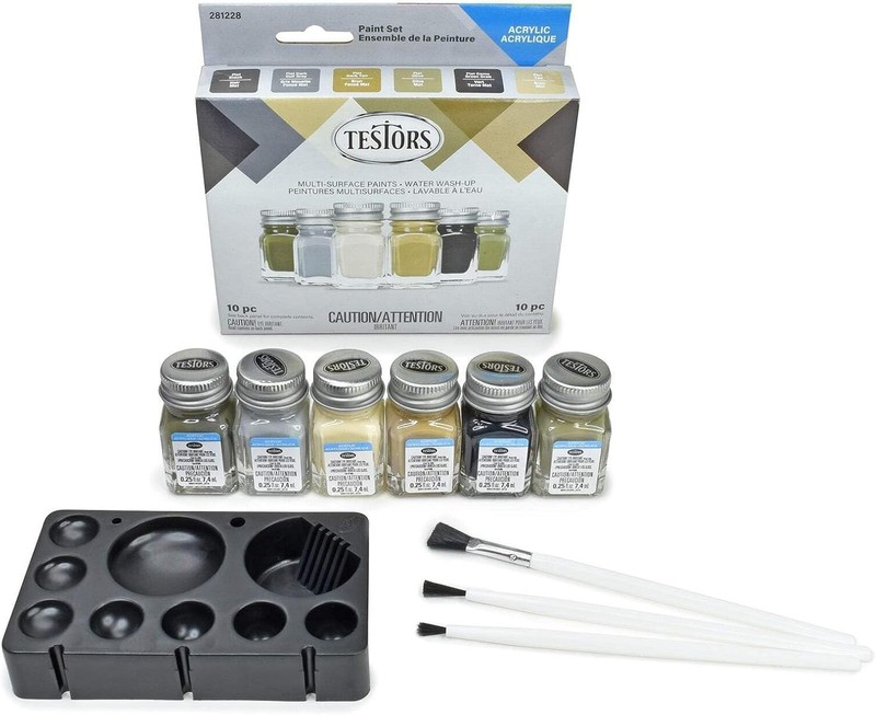 Testor 281228 Acrylic Paint 6 Piece Set Camoulfage gallery