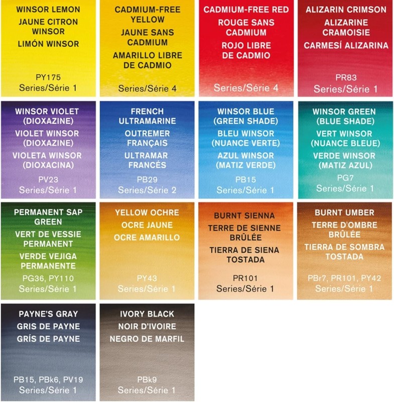 Winsor & Newton Professional Watercolor Paint Set, Field Box, 12 Half Pan 190049 gallery