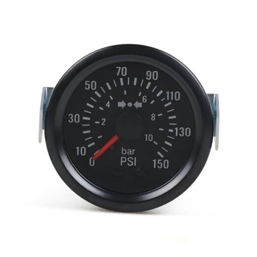 2″ 52mm Mechanical Barometer 0-10 Bar/0-150PSI Air Pressure 12V Press Gauge