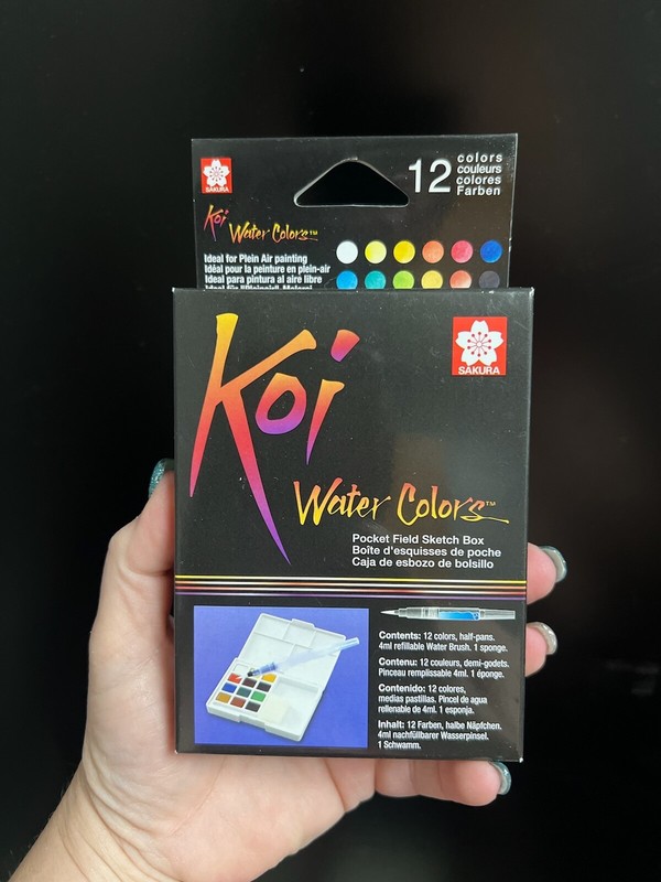 Sakura Koi Watercolors Pocket Field Sketch Box – 12 Colors