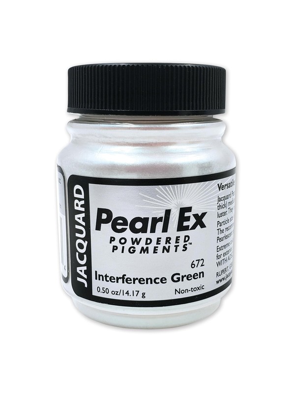Jacquard Pearl Ex Pigment Powder 0 5 oz Interference Green Loose Mica Powder