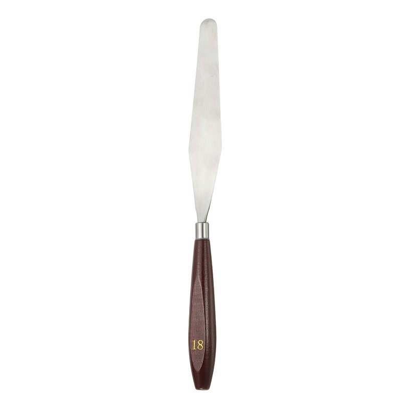 Painting Palette Knife 5.35 x 0.94 Inch Stainless Steel with Wood Handle