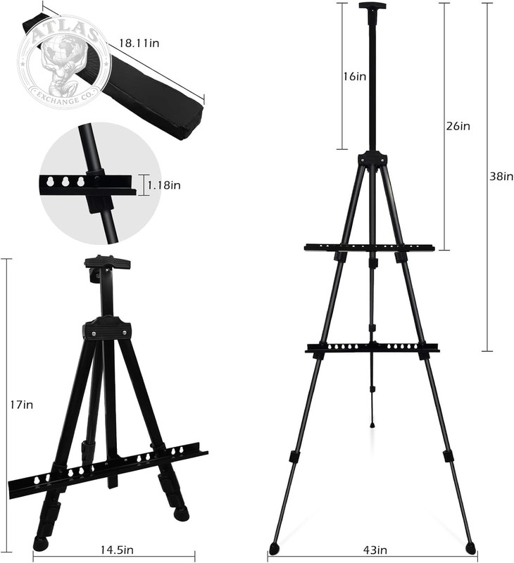 Art Painting Display Artist Easel Stand,Ns Jymb Portable Metal Adjustable Easels gallery