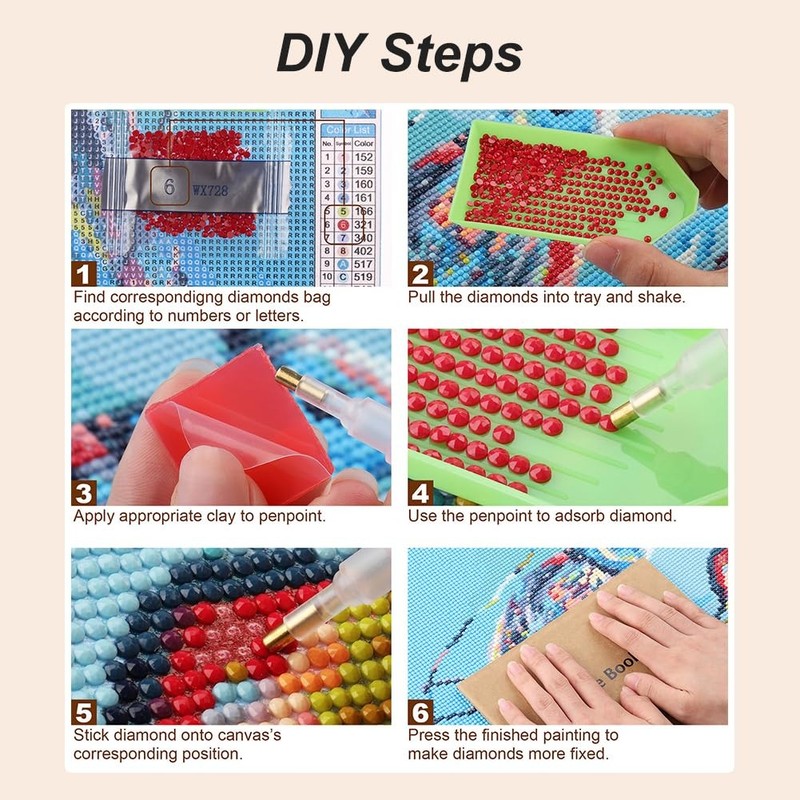Anuver Dog Full Drill Diamond Art Kits for Beginner, DIY Medium, Multicolor gallery