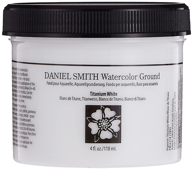 Daniel Smith Watercolor Ground 4oz Jar, 4 Fl Oz (Pack of 1), Titanium White