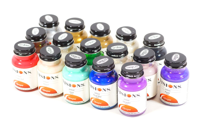 Testors Visions Airpaint Airbrush Colors Lot 16 Bottles 2oz Model Craft Reduced