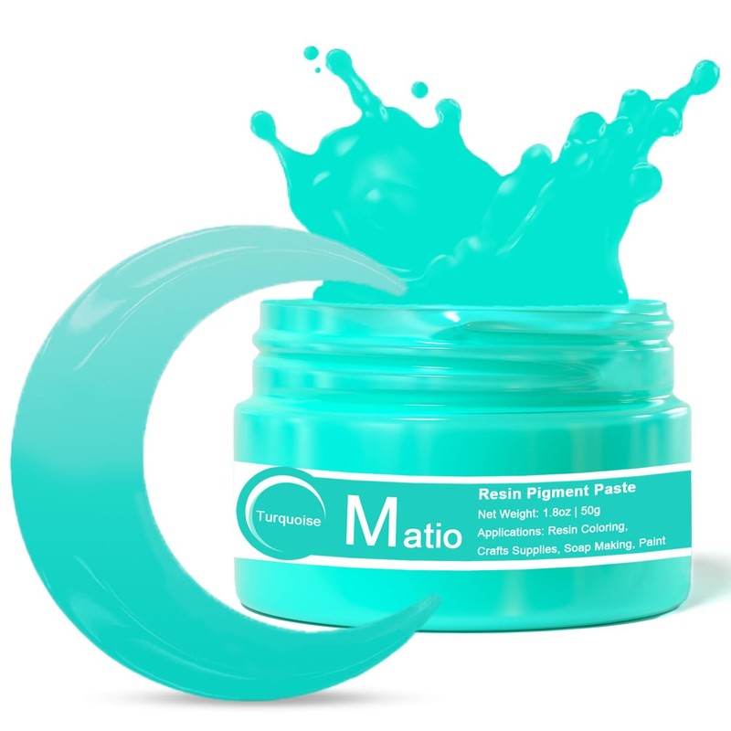 Matio Turquoise Resin Pigment Paste, 1.8oz/50g Color Dye 50g,