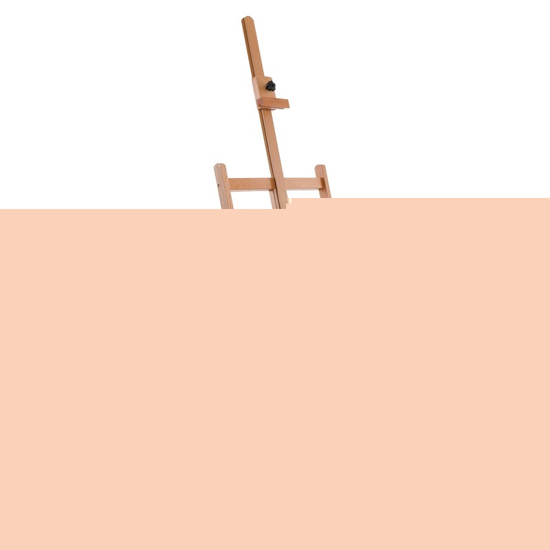 U.S. Art Supply Large Wooden H-Frame Easel with Storage Drawer & Large, brown