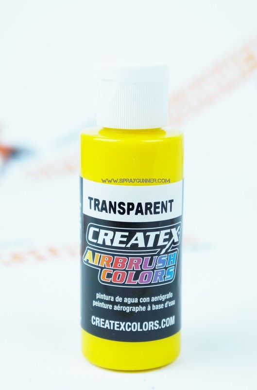 Createx Airbrush Colors 5114 Transparent Brite Yellow 2oz. water-based paint