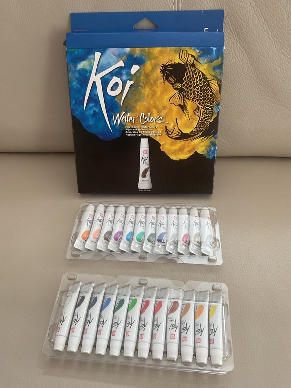 Sakura Koi Water Colors Fine Quality Watercolors 5ml Tubes 24 Color Set of 3 gallery