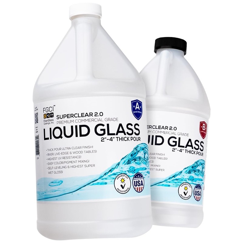 Epoxy Resin 1.5 Gallon Kit Deep Pour Clear Casting Superclear 154214 2-4 Liquid