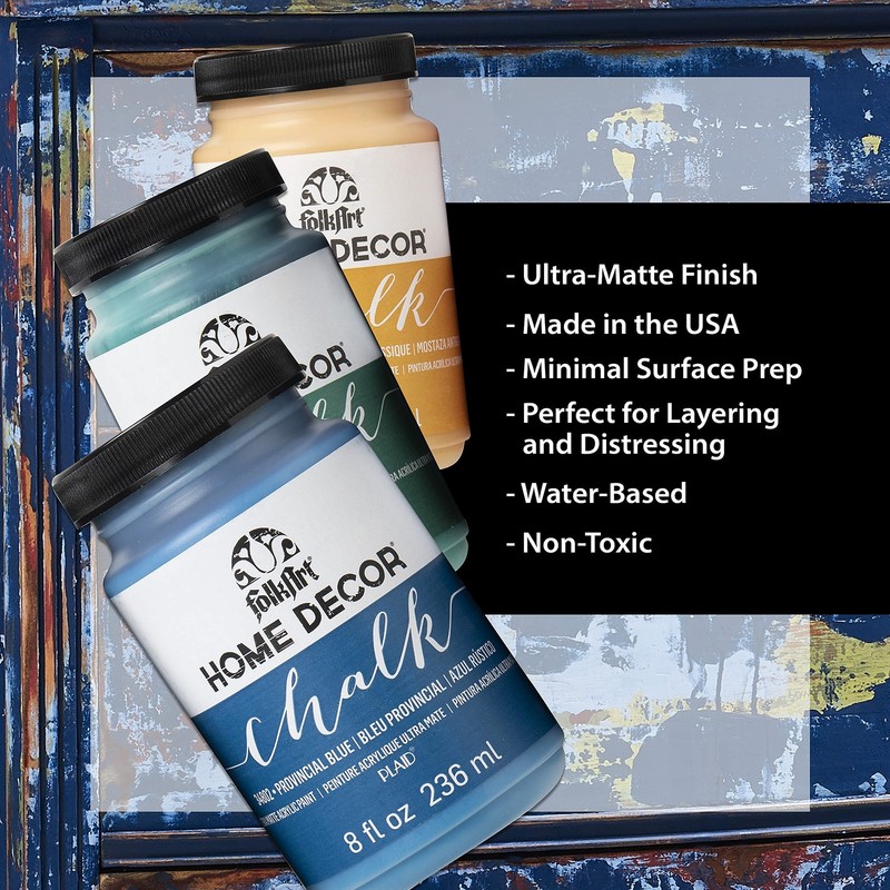 36022 Home Decor Chalk Furniture & Craft Paint in Assorted Colors, 8 ounce, E... gallery