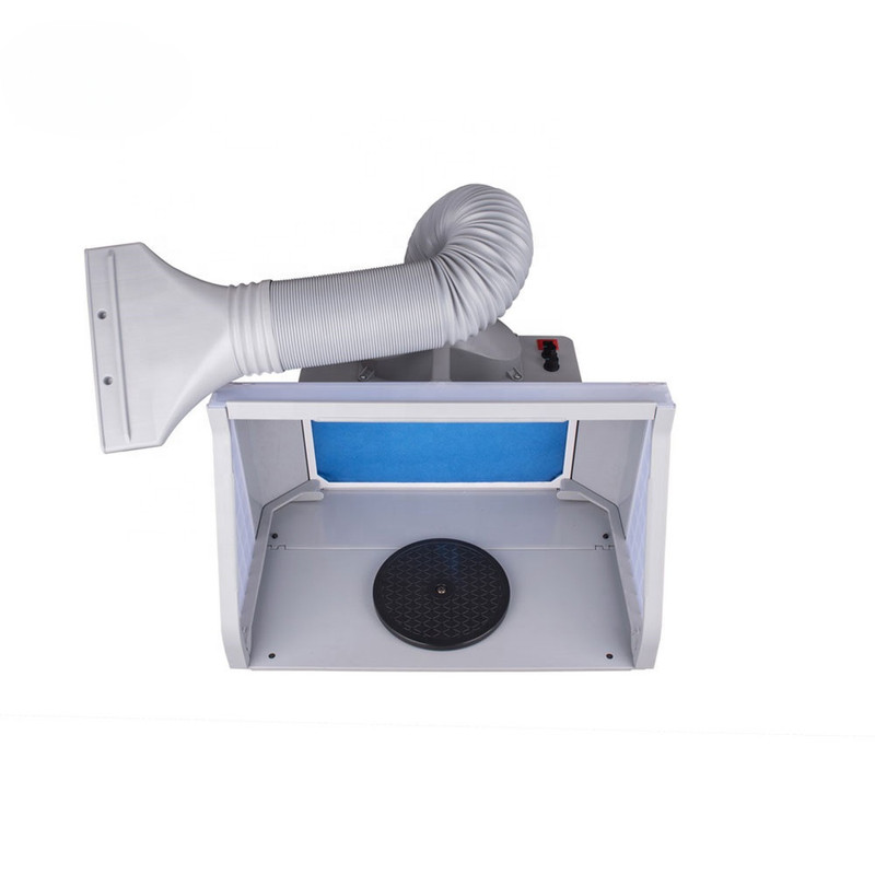 New HS-E550BLK Airbrush Spray Booth for Hobby Painting with Tow Motors Inside