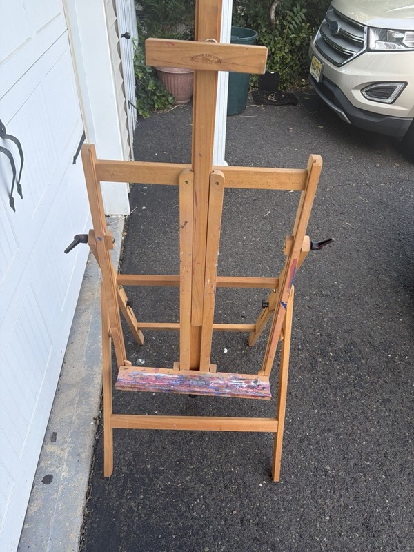 Winsor & Newton Wooden Adjustable Studio Easel for Artists 21”wide 51.5” long