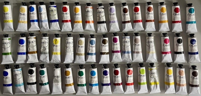 Gamblin Artist’s Oil 48 37ml Paint Tube Colors Robert NEW Art Canvas Brush