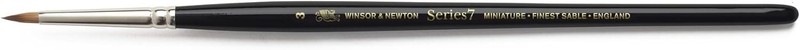 Winsor & Newton Series 7 Kolinsky Sable Miniature Watercolor Brush - SH #3 gallery