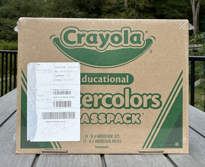 Crayola Watercolors Classpack New Sealed Case 36 Count Non Toxic / Paint Art
