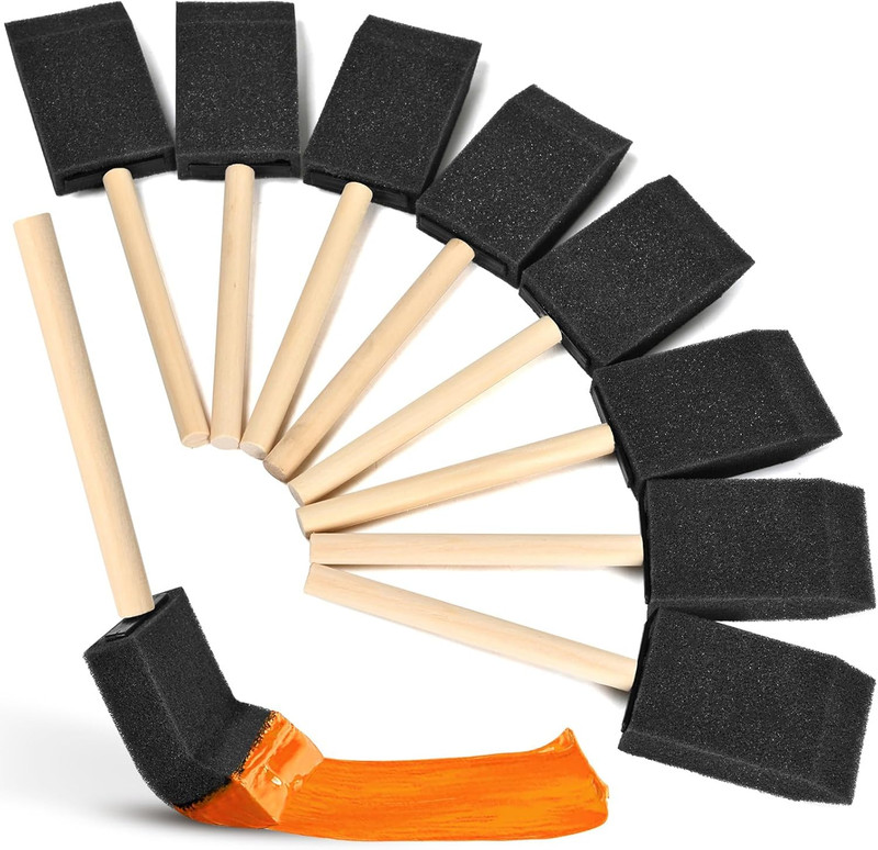 Foam Paint Brushes, 1.6 Inch, 8 Count, Sponge Paint Brush, Foam Brushes for Pain gallery