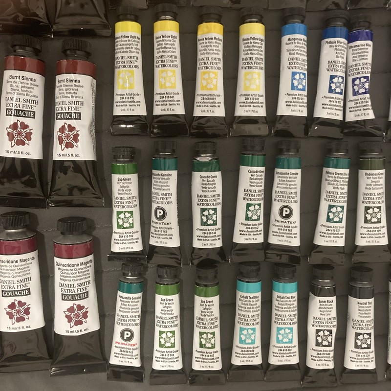 Lot of 105 - Daniel Smith Extra Fine Watercolors Paint - 5ml + 15ml - NEW H104 gallery