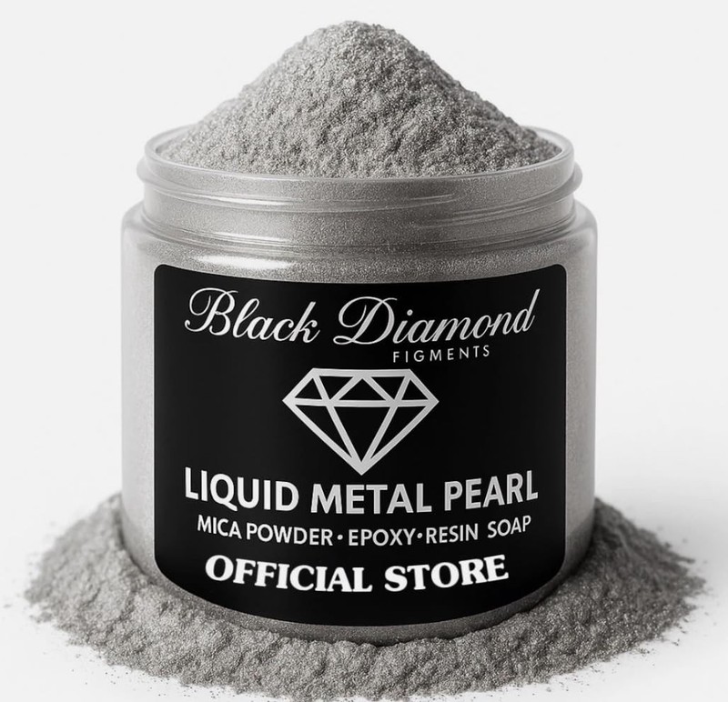 51g/1.8oz Liquid Metal Pearl Black Diamond Pigments® Multipurpose DIY Arts an…
