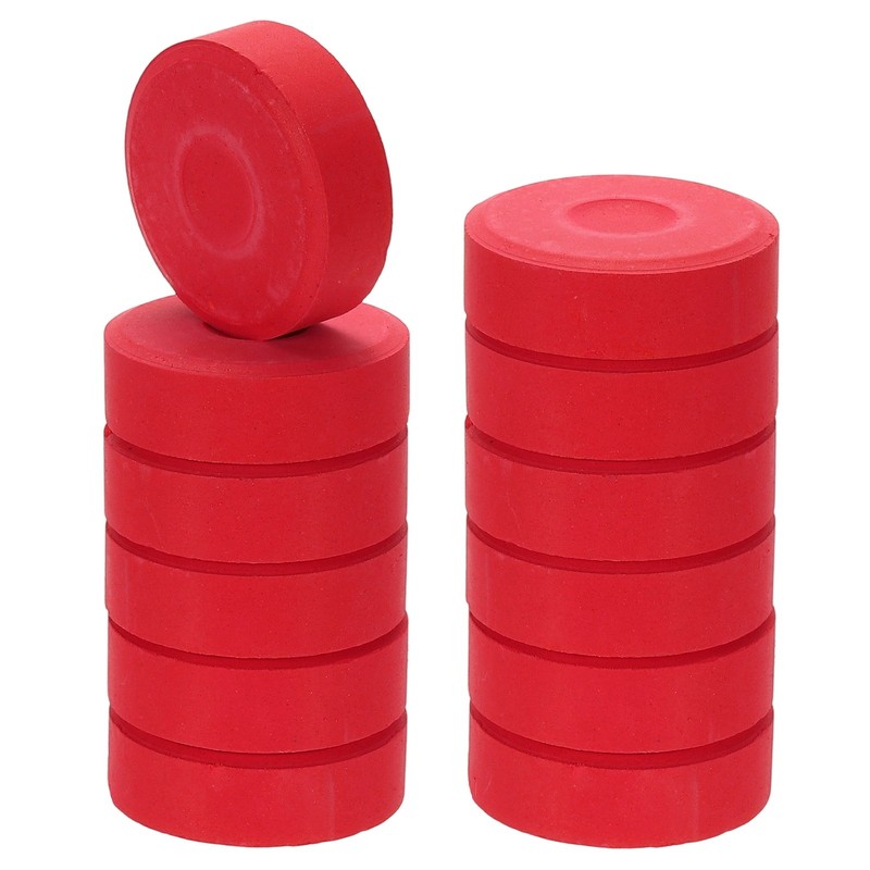 12 Pcs Washable Tempera, 2.3″x0.7″ Large Tempera Paint Cakes, Red