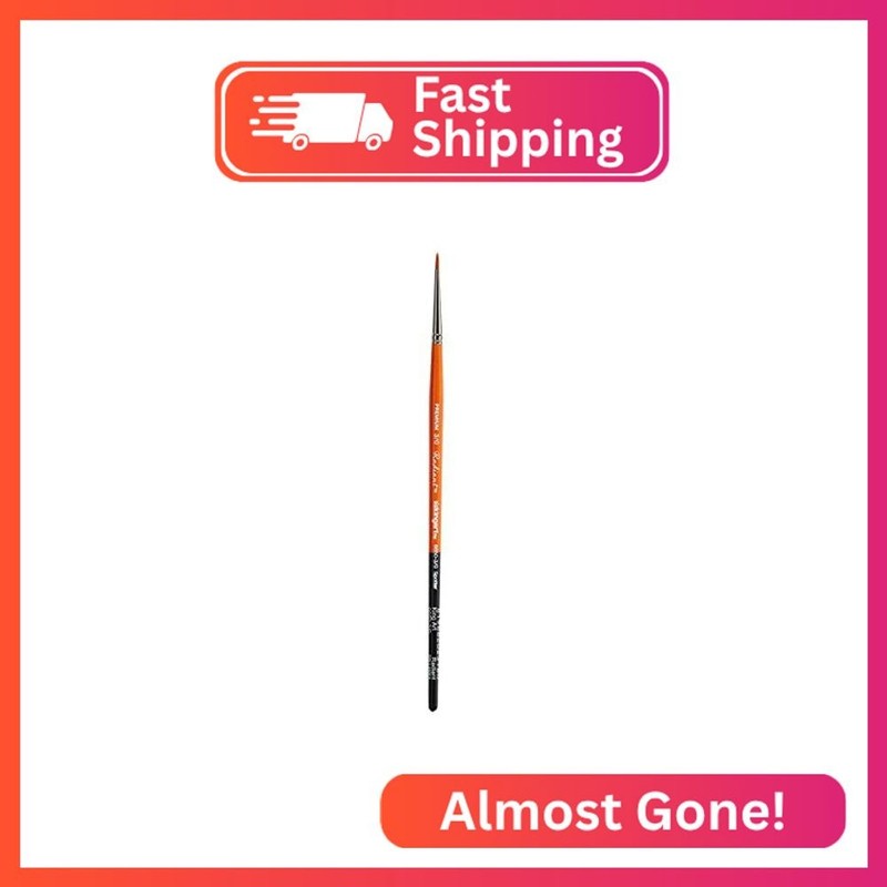 KINGART Premium Radiant 6650-3/0 Spotter Series Artist Brush, Synthetic Taklon H