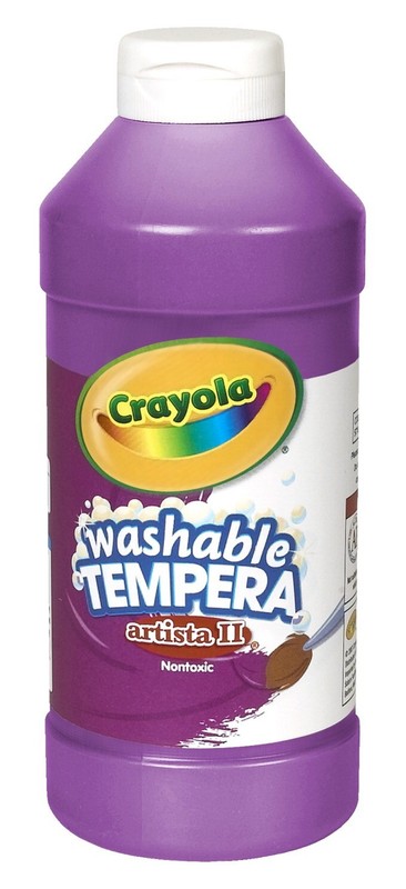 Crayola 007695 Artista Ii Non-Toxic Washable Tempera Paint – 1 Pint – Violet