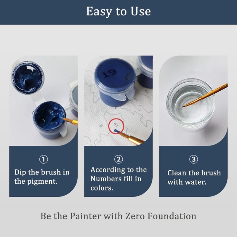 Scenery Landscape Paint by Numbers Kit for Adults Beginners 16x20 Inch Gift gallery