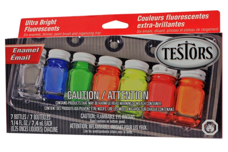 Enamel Paint Set, 9132X, Fluorescent