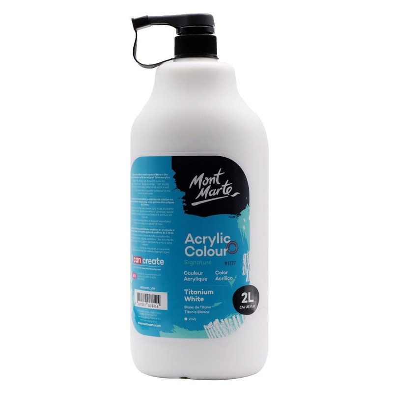 Discovery School Acrylic, Titanium White, 1/2 Gallon (2 Liter). Ideal for Stu…