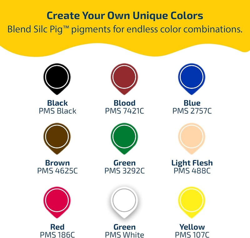 Smooth-On Silc Pig™ Color Pigments for Silicone, 9 Count (Pack of 1), Black gallery