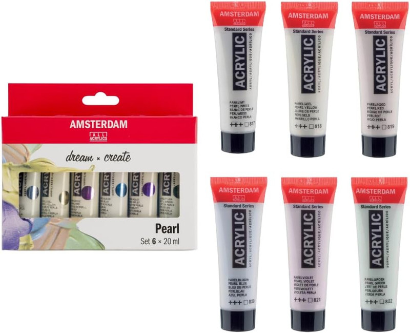 Acrylic Standard Series Paint Set 6X20Ml, Pearl