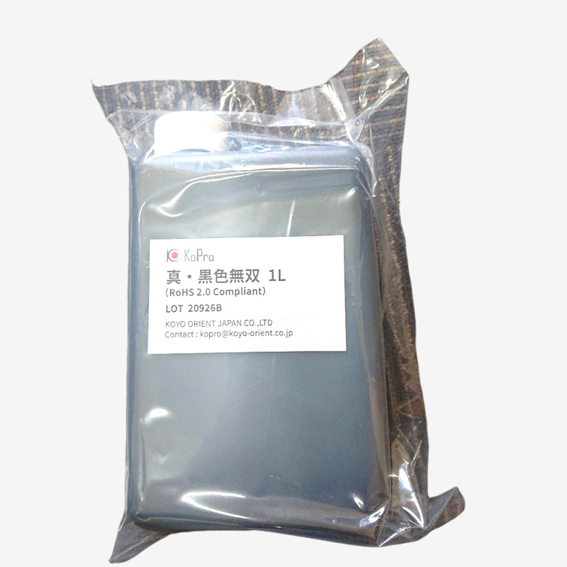KOKUSHOKU MUSOU, BLACK ACRYLIC PAINT 1000ML 1L KOYO Orient From Japan New