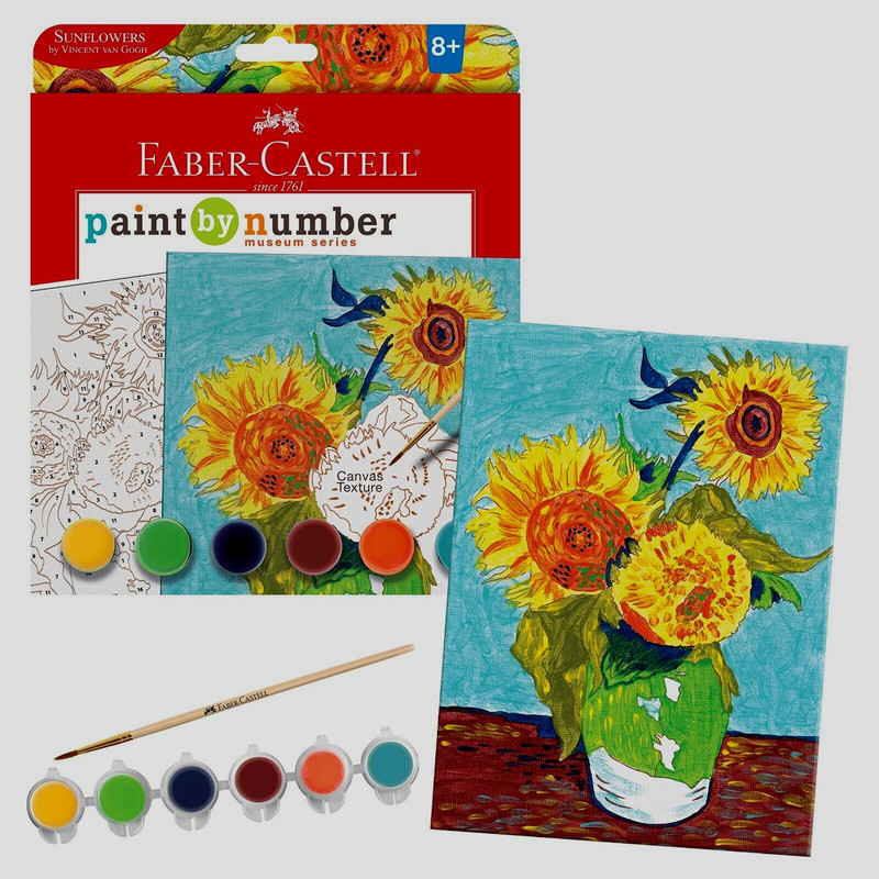 Faber Castell Paint by Number Sunflowers Museum Series NEW