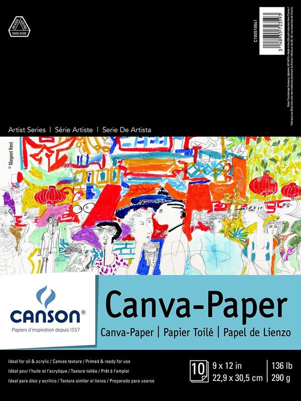 Foundation Series Canva-Paper Pad, 9″X12″ (100510841) 9″ x 12″, 0