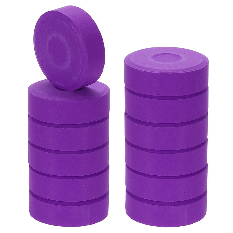 12 Pcs Washable Tempera, 2.3″x0.7″ Large Tempera Paint Cakes, Purple