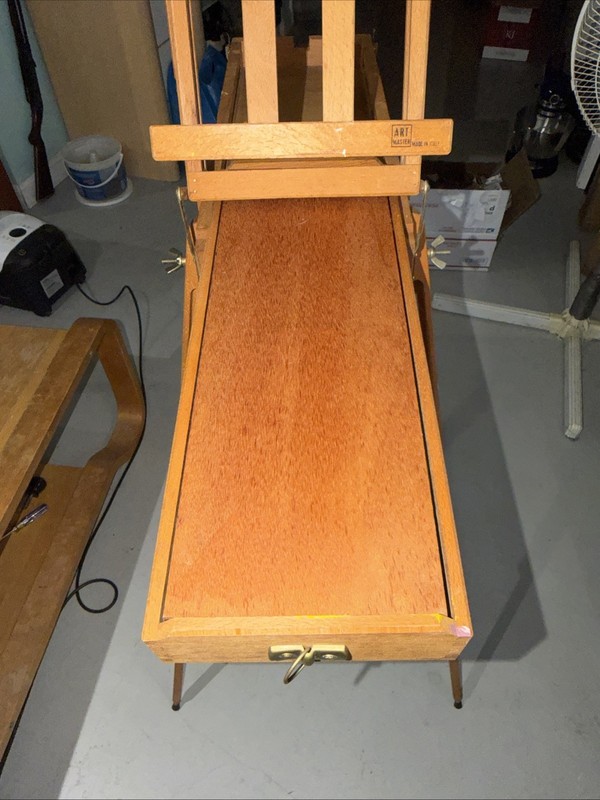 Vintage Art Master Field Portable Easel with Tripod Free-Standing Italy ++ gallery