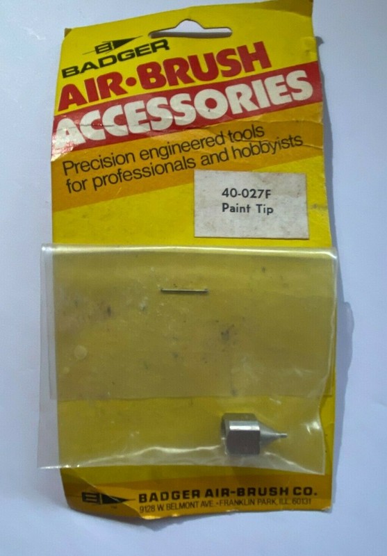 Old Stock Badger Air Brush #40-027F Accessories Paint BA40-027F Spray Nozzle New