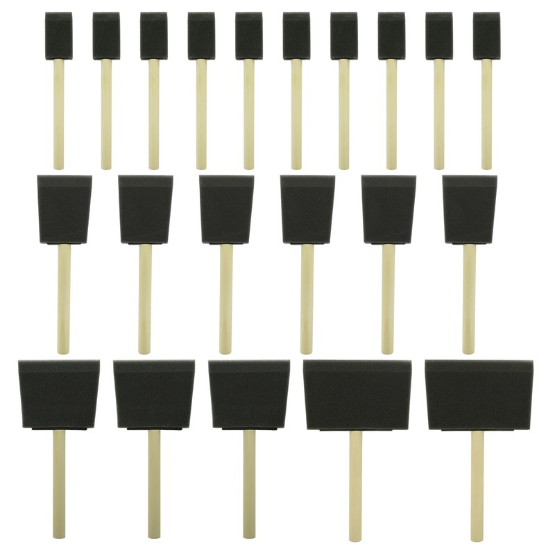 21 Pcs Foam Paint Brushes 4 Sizes Sponge Brush for Painting Staining Varnish