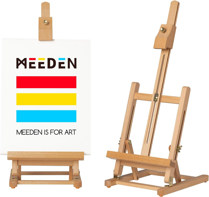 MEEDEN Tabletop Easel for Painting H-Frame, Adjustable Painting & Display Table