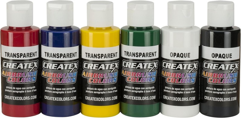 Createx Colors 5804-00 Createx Pearl Airbrush Set, Assorted Colors, 2 oz, 6 gallery