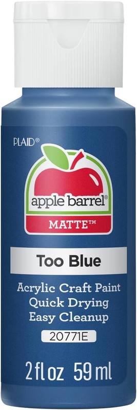 Apple Barrel Craft Paint – Too Blue, 2oz Bottle