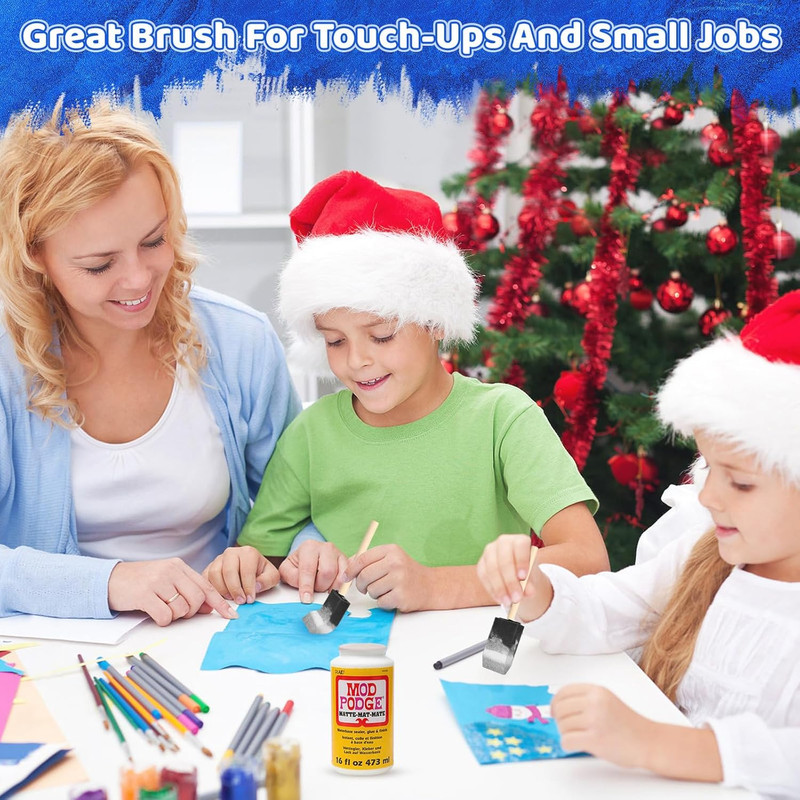 Foam Paint Brushes, 1.6 Inch, 8 Count, Sponge Paint Brush, Foam Brushes for Pain gallery