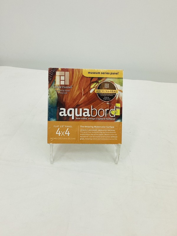 Ampersand Art – Aquabord – Uncradled – 1/8″ Profile – 4″ x 4″ 4/Pkg.